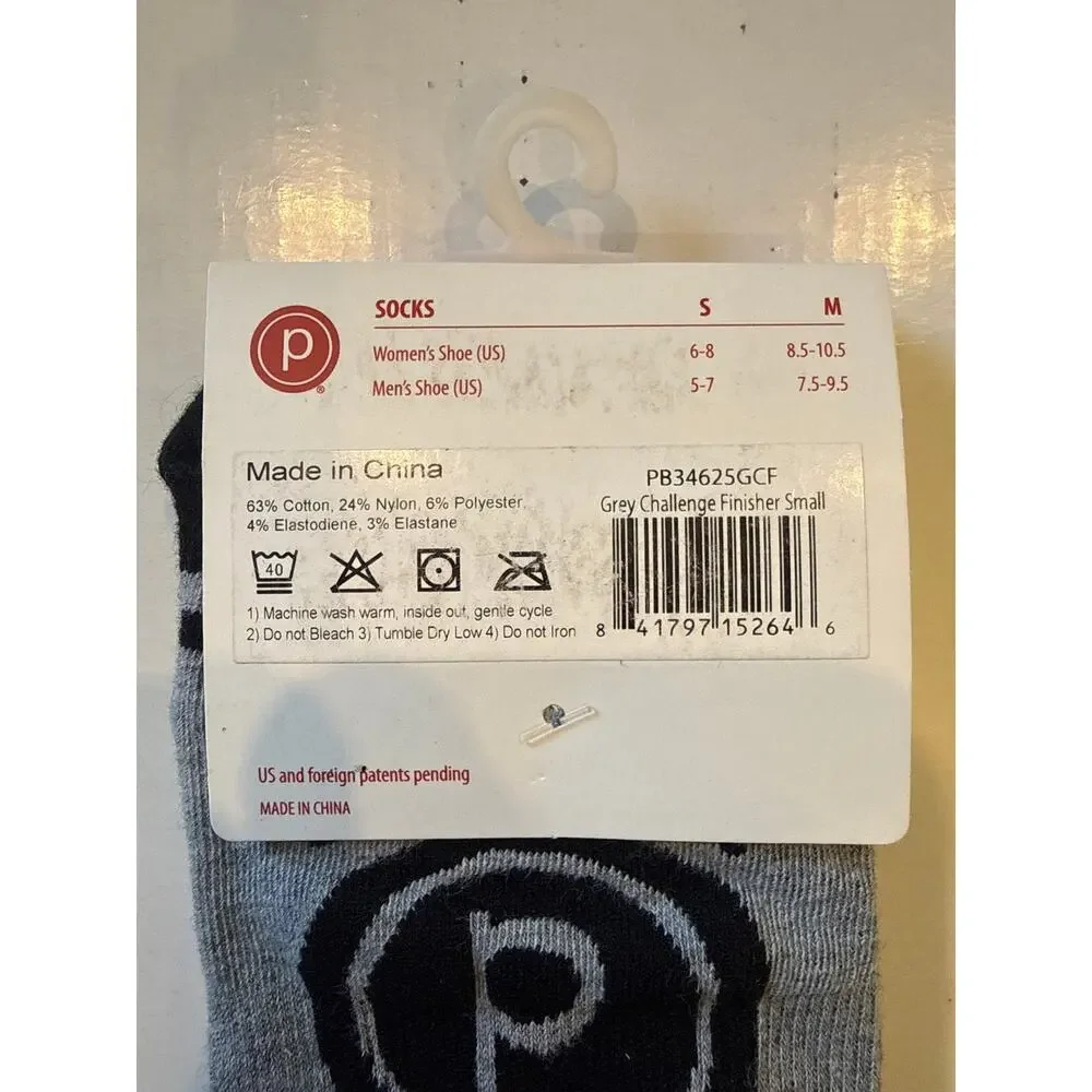 NWT Pure Barre Challenge Finisher low rise grip socks Small